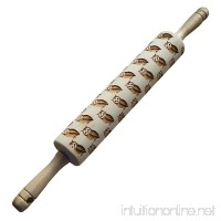 Rolling Pin: Engraved Owls - B01ETMS1NW